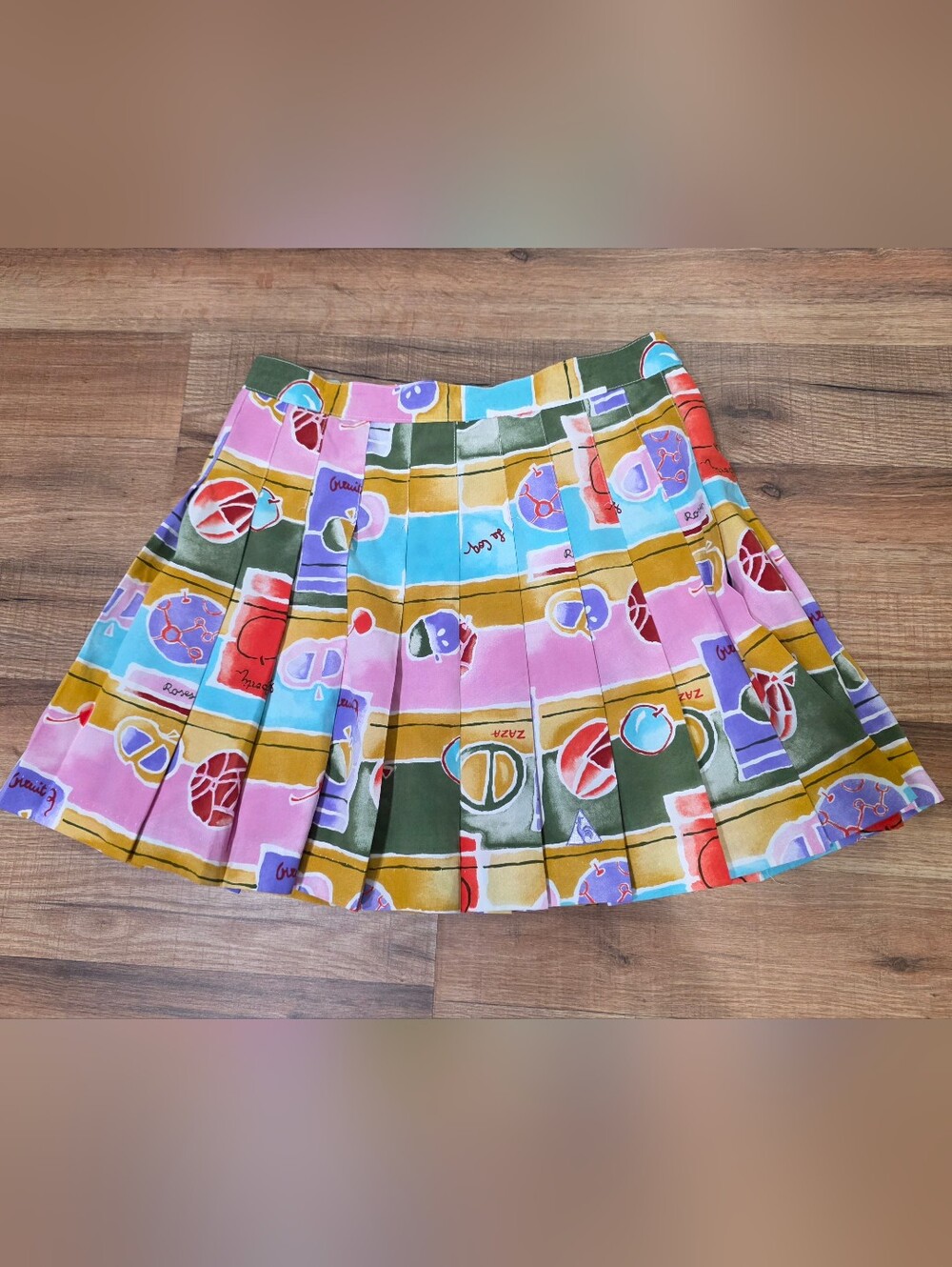 LE COQ SPORTIF vintage multicolor pleated skirt
